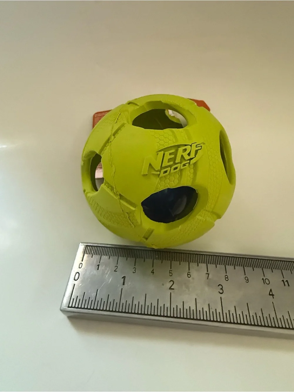 Nerf Dog Light Up LED Squeak Ball Interactive Fetch Dog Toy Neon Green Rubber